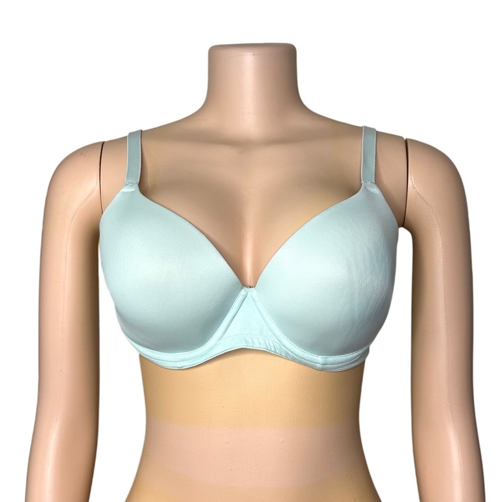 Pink Victoria's Secret‎ WEAR EVERYWHERE LIGHTLY LINED BRA Size 34DD Green